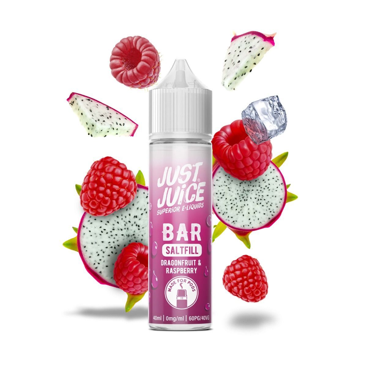 Just Juice Bar Range - Dragonfruit Raspberry - 40ml - Shortfill