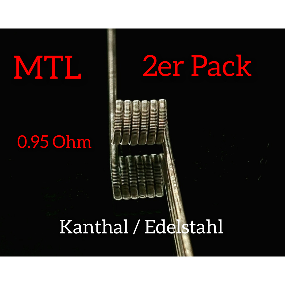 Fine Fused Clapton MTL 0.95 Ohm Kanthal / Edelstahl