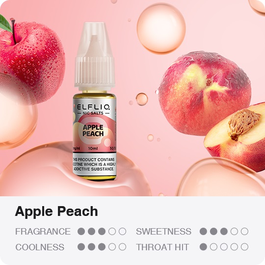 ElfBar Elfliq - Apple Peach - 10ml Liquid (Nik-Salz)